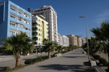 Arnavutluk'ta Adriyatik Denizi üzerinde kıyı kenti Shengjin.