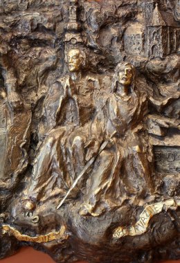 Aziz Protasius ve Gervasius, kabartma Şapel aziz Dismas Zagreb, Hırvatistan.