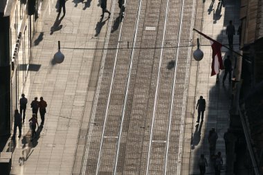 Panoramik Ilıca sokak Zagreb, Hırvatistan.