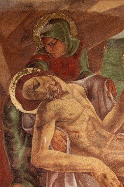 Ağıt, İsa'nın, mezar taşı üzerinde Mirogoj mezarlığı Zagreb, Hırvatistan.
