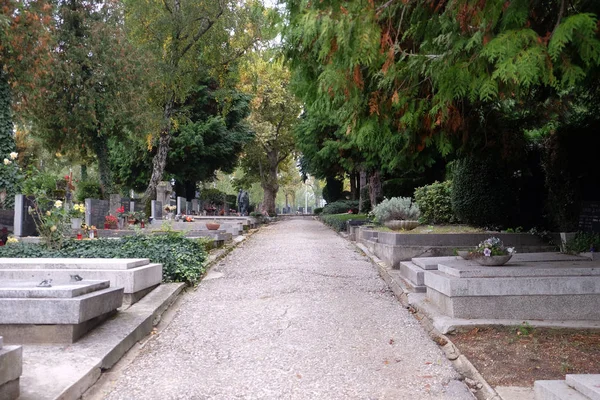 Cimitero Mirogoj Parco Cimiteriale Uno Dei Siti Più Importanti Zagabria — Foto Stock