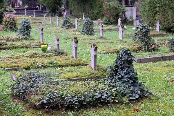 Zagreb Hırvatistan Daki Mirogoj Mezarlığında Mezarlığın Yahudi Bölümü — Stok fotoğraf
