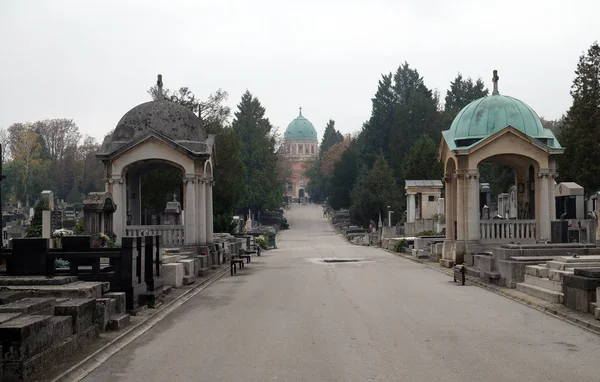 Cementerio Mirogoj Parque Cementerio Uno Los Sitios Más Notables Zagreb —  Fotos de Stock