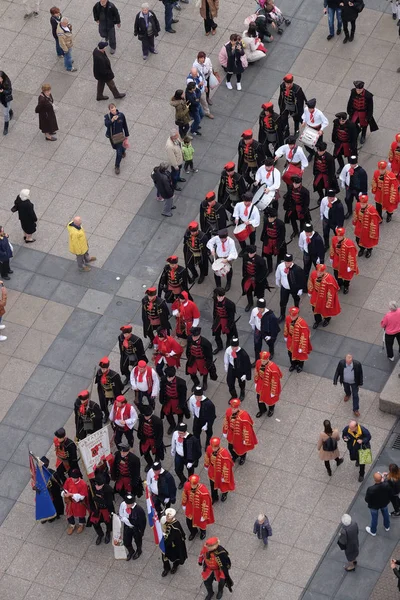 Dünya Cravat Günü Vesilesiyle Kravat Zagreb Hırvatistan Üzerinde Ekim 2016 — Stok fotoğraf