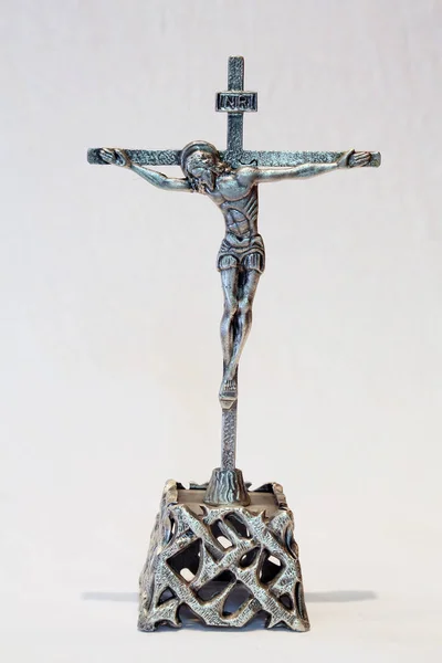 Kreuz Auf Dem Altar Der Kapelle Des Heiligen Dismas Zagreb — Stockfoto