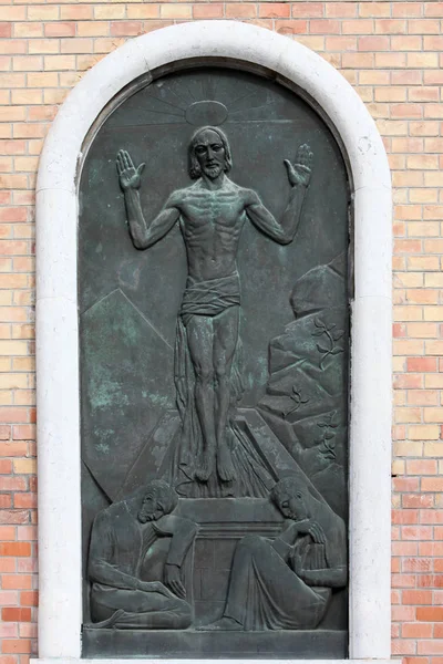 Resurrección Cristo Cementerio Mirogoj Zagreb Croacia — Foto de Stock