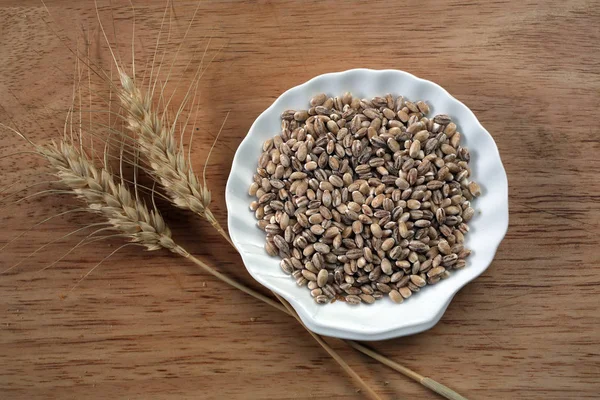 Wheat Ceramic Plate — Stock Photo, Image