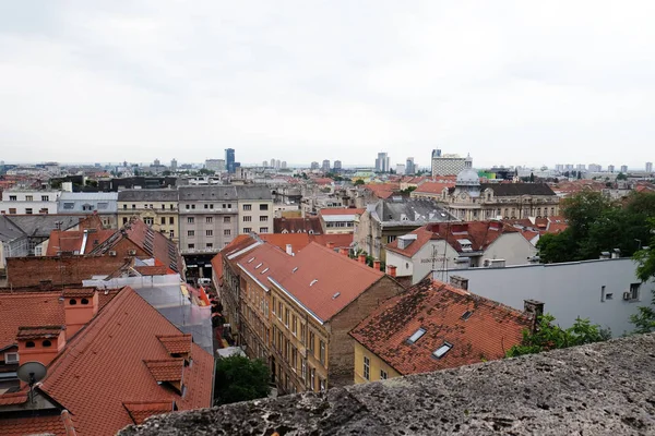 Zagreb Hırvatistan Tarihi Alt Şehir Mimarisi — Stok fotoğraf