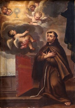 Aziz Francis Assisi Mihrabını Friars küçük Dobruca Fransisken Kilisesi.