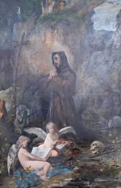 Aziz Francis Assisi sunak Friars küçük Dobruca Fransisken Kilisesi.