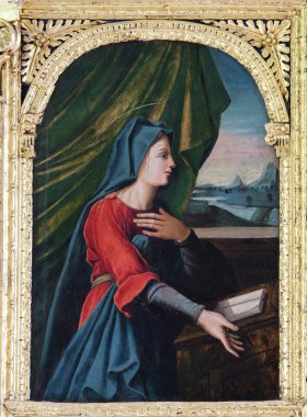 Meryem İsa'nın diriliş Friars küçük Dobruca Fransisken Kilisesi sunak üzerinde.