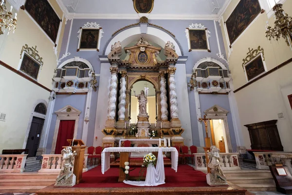 Iglesia Franciscana Los Frailes Menores Dubrovnik Croacia —  Fotos de Stock