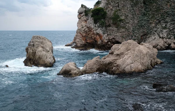 Εικονογραφική Γαλάζια Αδριατική Θάλασσα Ντουμπρόβνικ Κροατία — Φωτογραφία Αρχείου
