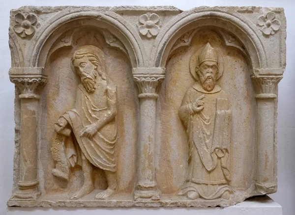 Del Polyptich Från Första Hälften 1400 Talet Klostret Den Friars — Stockfoto