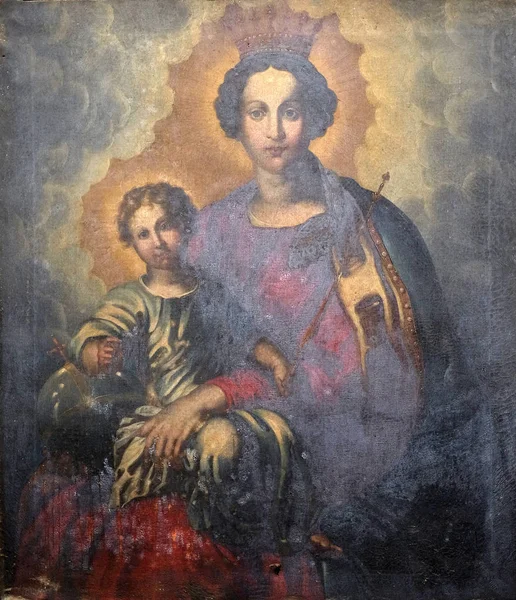 Szüz Gyerekevel Által Peter Paul Rubens Zárdában Dubrovnik Friars Kisebb — Stock Fotó
