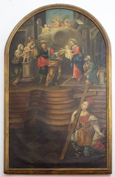 Nativité Peinture Scène Couvent Des Frères Mineurs Dubrovnik — Photo