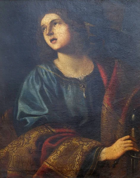 Saint Catherine Alexandria Unknown Renaissance Painter 17Th Century Convent Friars — Stock Photo, Image