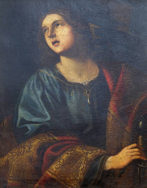 Святая Екатерина Александрийская неизвестным художником эпохи Возрождения XVII века в монастыре Монаха Малого в Дубровнике
.