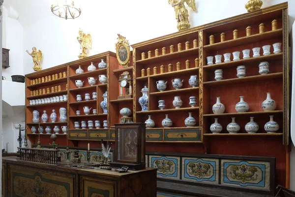 Третья Старейшая Аптека Мире Францисканском Монастыре Дубровнике — стоковое фото