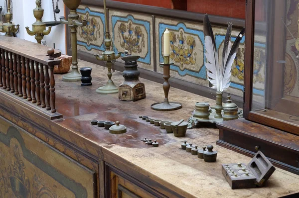 Третій Найстаріша Аптека Світі Францисканський Монастир Дубровнику — стокове фото