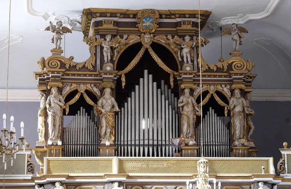 Όργανο Στην Φραγκισκανική Εκκλησία Ντουμπρόβνικ — Φωτογραφία Αρχείου