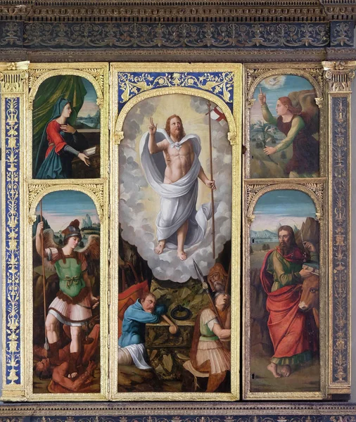 Het Altaar Van Opstanding Van Jezus Franciscaner Kerk Van Minderbroeders — Stockfoto