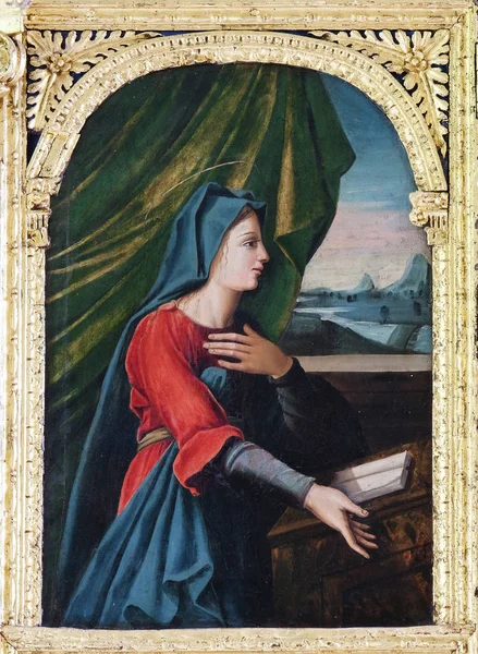 Jungfrau Maria Auf Dem Altar Der Auferstehung Jesu Der Franziskanischen — Stockfoto