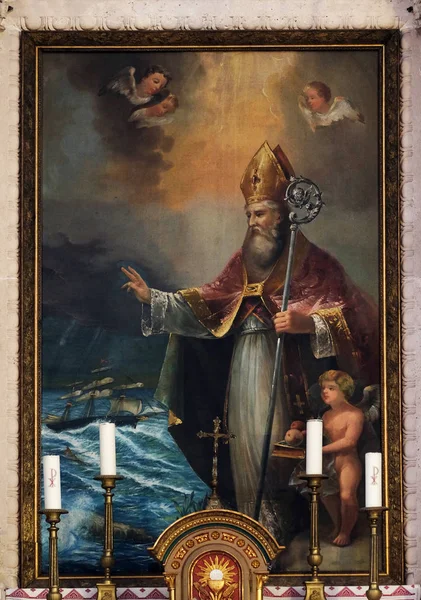 Aziz Nikolaos Denizciler Hamisi Mihrabını Yılında Bucak Aziz Nikolaos Kilisesi — Stok fotoğraf