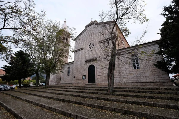 克罗地亚 Cilipi 的圣尼古拉斯教堂 — 图库照片