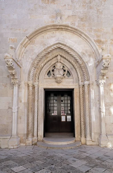 Portal Mark Church Historic City Korcula Island Korcula Croatia — Stock Photo, Image