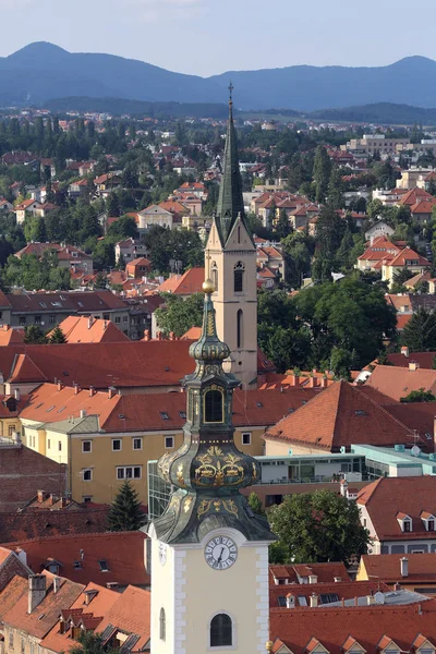 Torens Van Kerk Van Mary Franciscus Van Assisi Met Daken — Stockfoto