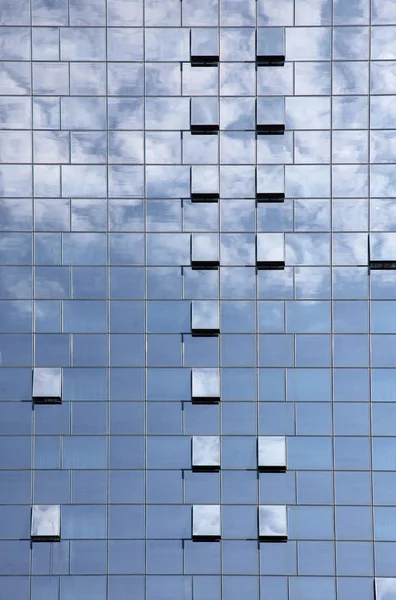 Fondo Del Edificio Oficinas Ventana Azul Ciudad Zagreb Croacia — Foto de Stock