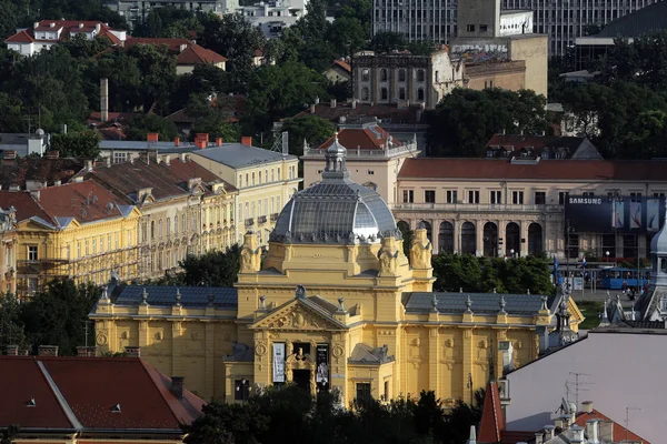 Sanat Pavilion Cephe Sergi Salonu Zagreb Hırvatistan — Stok fotoğraf