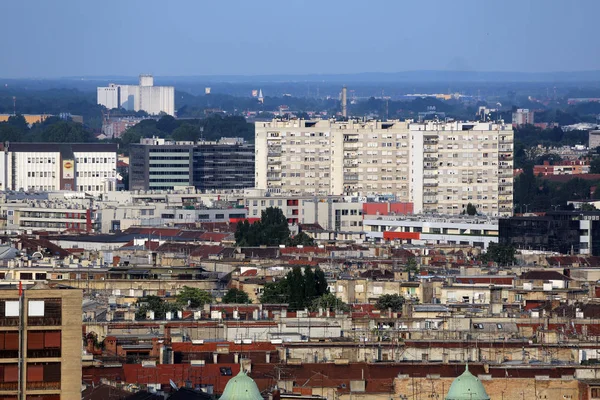 Zagrep Doğu Bölümü Panorama Parlak Güneşli Bir Günde Zagreb Hırvatistan — Stok fotoğraf