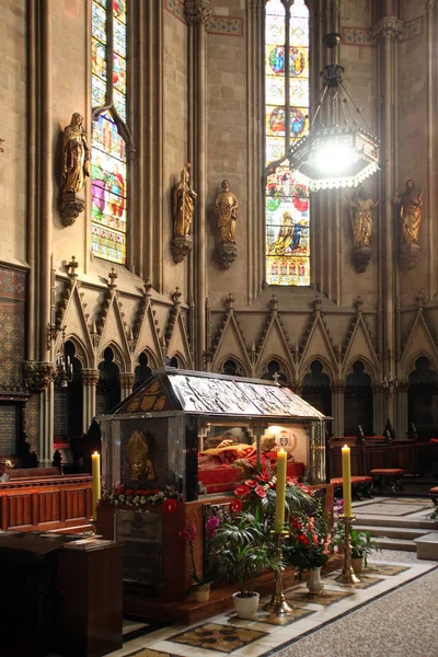 Sarcofago Del Beato Aloysius Stepinac Nella Cattedrale Zagabria Croazia — Foto Stock