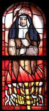 Aziz Edith Stein, Almanya 'nın Hohenberg kentindeki St. James kilisesinde Sieger Koder tarafından hazırlanan vitraylı pencere.