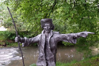 Wasseralfingen, Almanya 'da Sieger Koder' in Santiago de Compostela heykeli