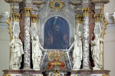 Hırvatistan 'ın başkenti Zagreb' deki Fransisken Kilisesi 'nin ana mihrabı