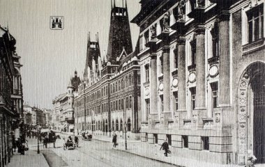 Yirminci yüzyılın başında Zagreb ve Hırvatistan 'ın görüntüleriyle basılan eski bir kartpostal