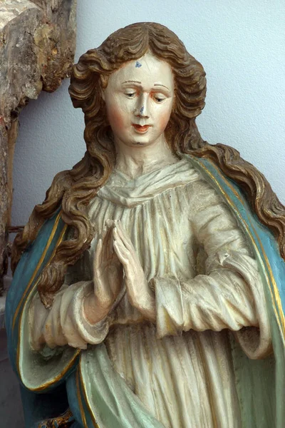 Saint Mary Magdalene Statue Church Anthony Padua Virgin Mary Queen — Stock Photo, Image