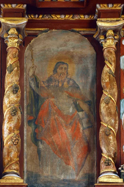 Retablo San Pablo Iglesia San Andrés Laz Croacia — Foto de Stock