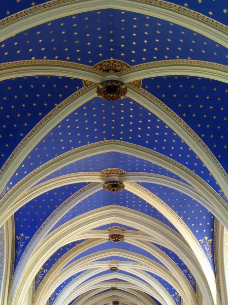 Ceiling Saint Francis Assisi Church Zagreb Croatia — Stock Photo, Image