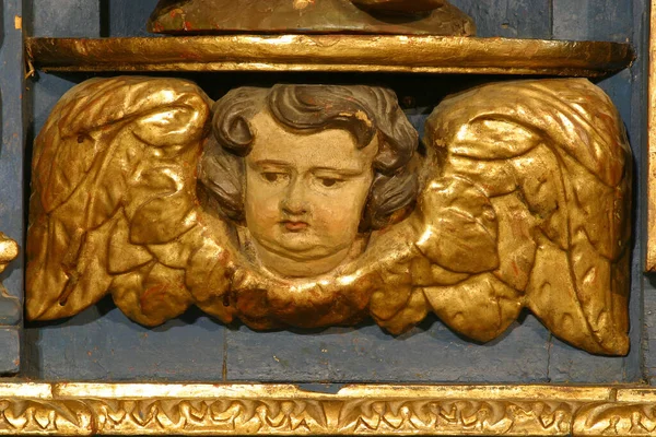 Angelo Statua Sull Altare Nella Chiesa Parrocchiale Santa Barbara Vrapce — Foto Stock