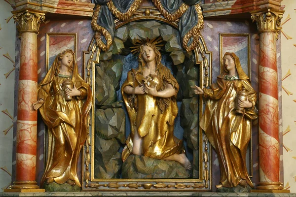 Der Altar Der Heiligen Maria Magdalena Der Kirche Der Heiligen — Stockfoto