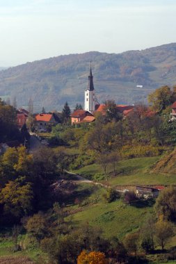 Hırvatistan 'ın Klanjec kentinde Bakire Meryem' in İlan Kilisesi