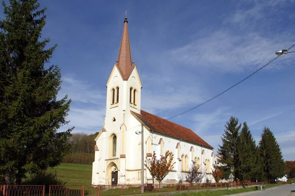 Εκκλησία Του Αγίου Roch Στη Λούκα Της Κροατίας — Φωτογραφία Αρχείου