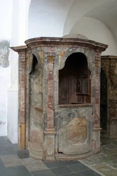 Confessional Church Visitation Virgin Mary Marija Gorica Croatia — стокове фото