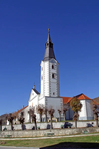 Церква Благовіщення Діви Марії Кланьєці Хорватія — стокове фото