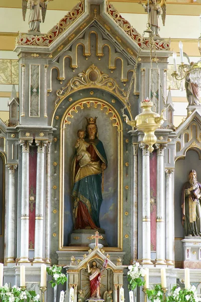 Altar Our Lady Parish Church Holy Name Mary Kamanje Croatia — Stock Photo, Image