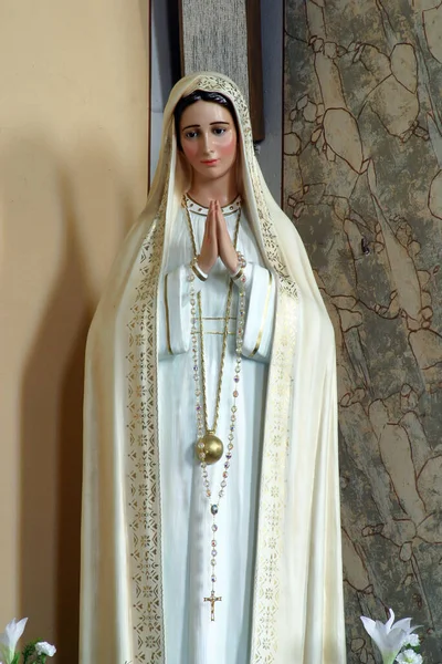 Vergine Maria Statua Nella Chiesa Parrocchiale Del Santo Nome Maria — Foto Stock